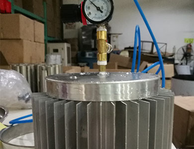 10016连续激光焊接铝合金承压测试